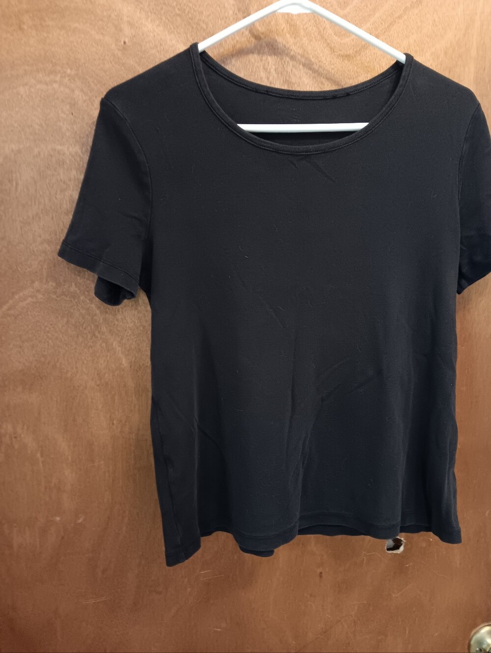 Classic Black Crewneck Women's Tee